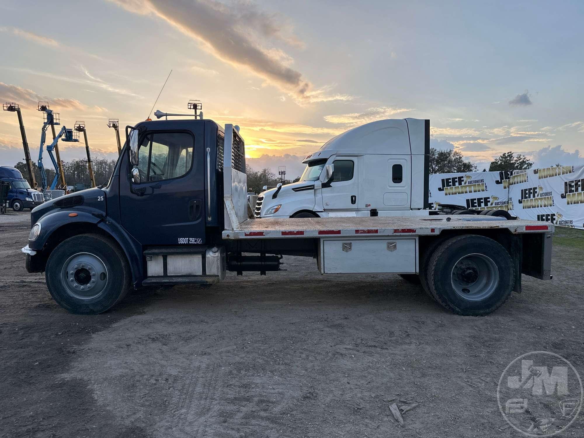 2007 FREIGHTLINER M2 SINGLE AXLE REGULAR CAB FLATBED TRUCK VIN: 1FVACXCS27HY16225