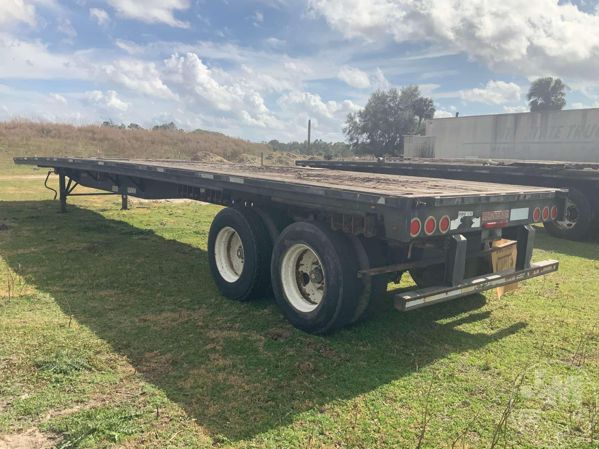 2008 FONTAINE TRAILER CO. 48'X102" STEEL FLATBED VIN: 13N1482CX81546580