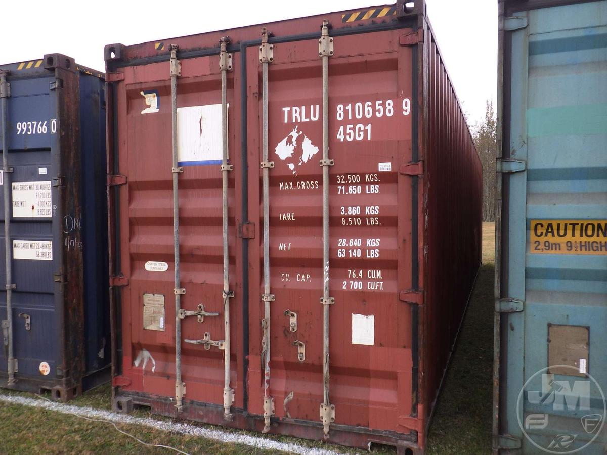 2004 CIMC 40' CONTAINER SN: TRLU8106589