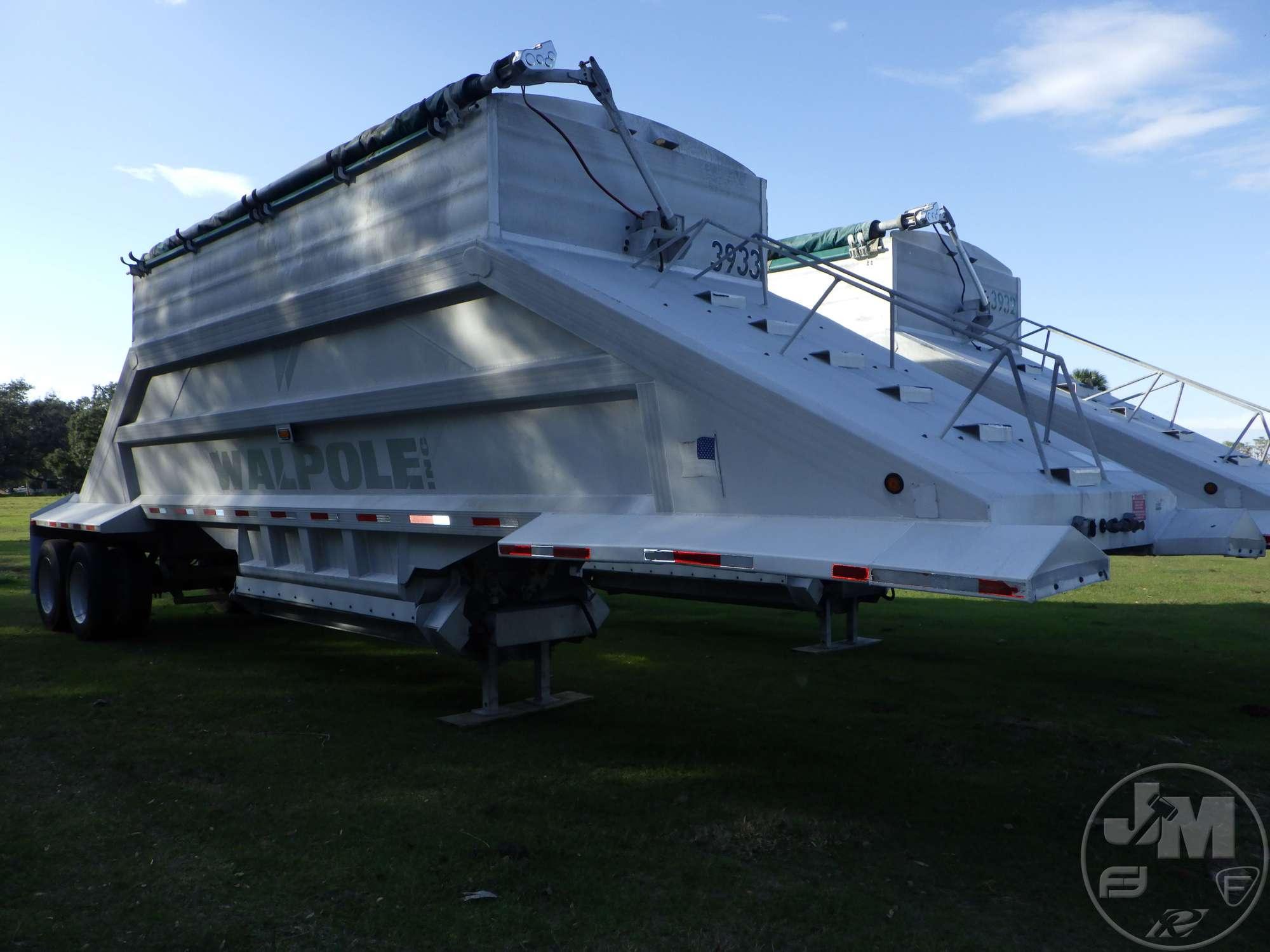 2005 TRAVIS BODY & TRAILER, INC. 40' ALUMINUM  BELLY DUMP TRAILER VIN: 48XEP392251003474