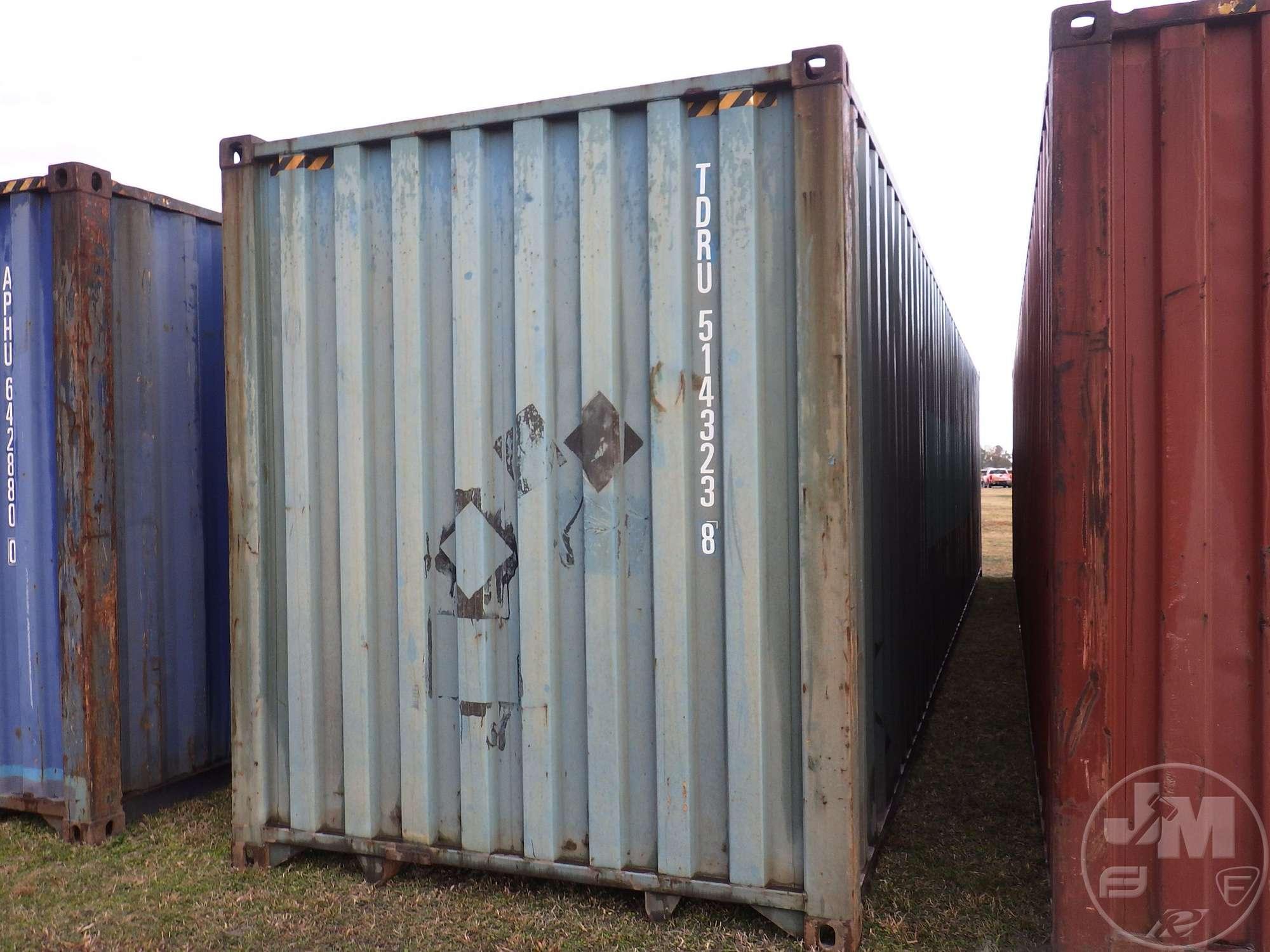 2007 CIMC 40' CONTAINER SN: TDRU5143238