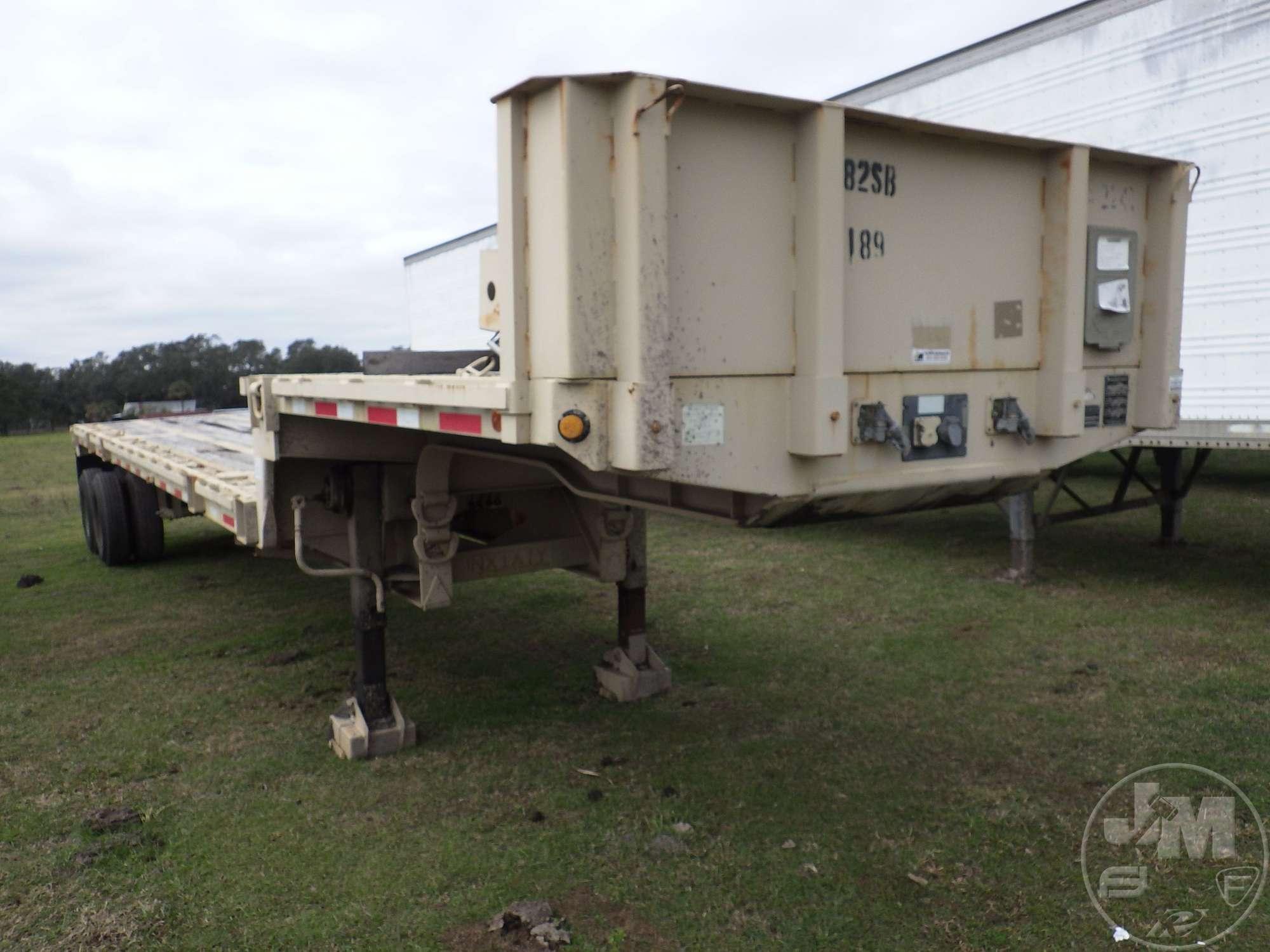 2009 FONTAINE TRAILER CO. M871A3 NX1A7Y 32'X96" STEEL STEPDECK TRAILER VIN: 5SV2412A5A5901833