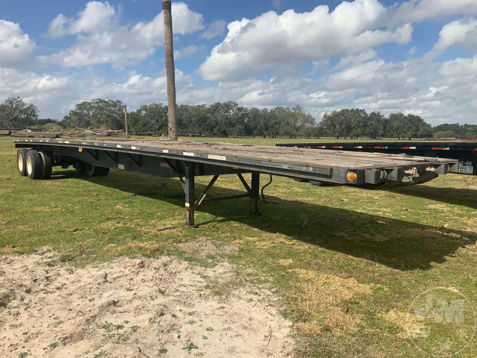 2008 FONTAINE TRAILER CO. 48'X102" STEEL FLATBED VIN: 13N1482CX81546580