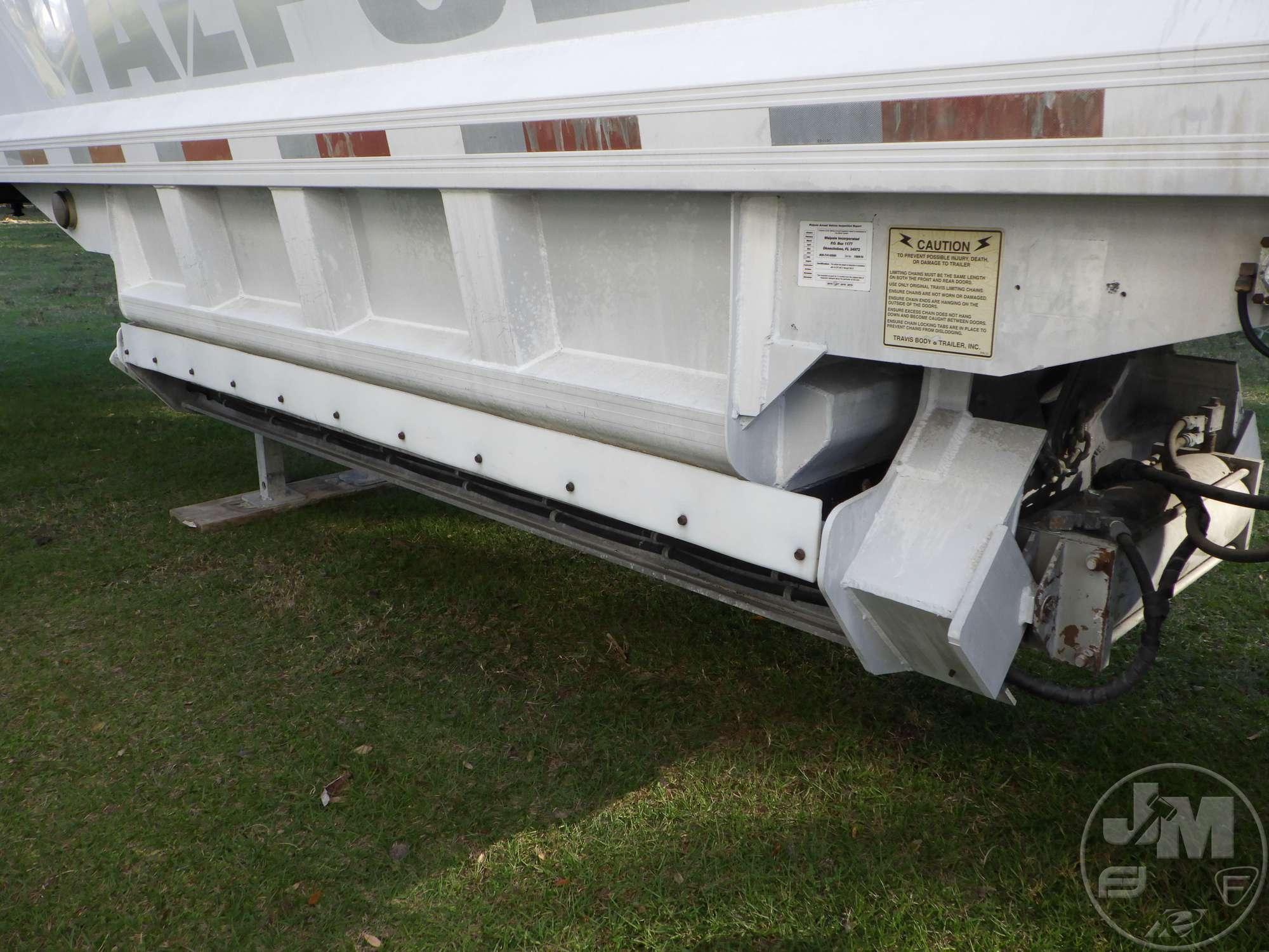 2005 TRAVIS BODY & TRAILER, INC. 40' ALUMINUM  BELLY DUMP TRAILER VIN: 48XEP392251003474