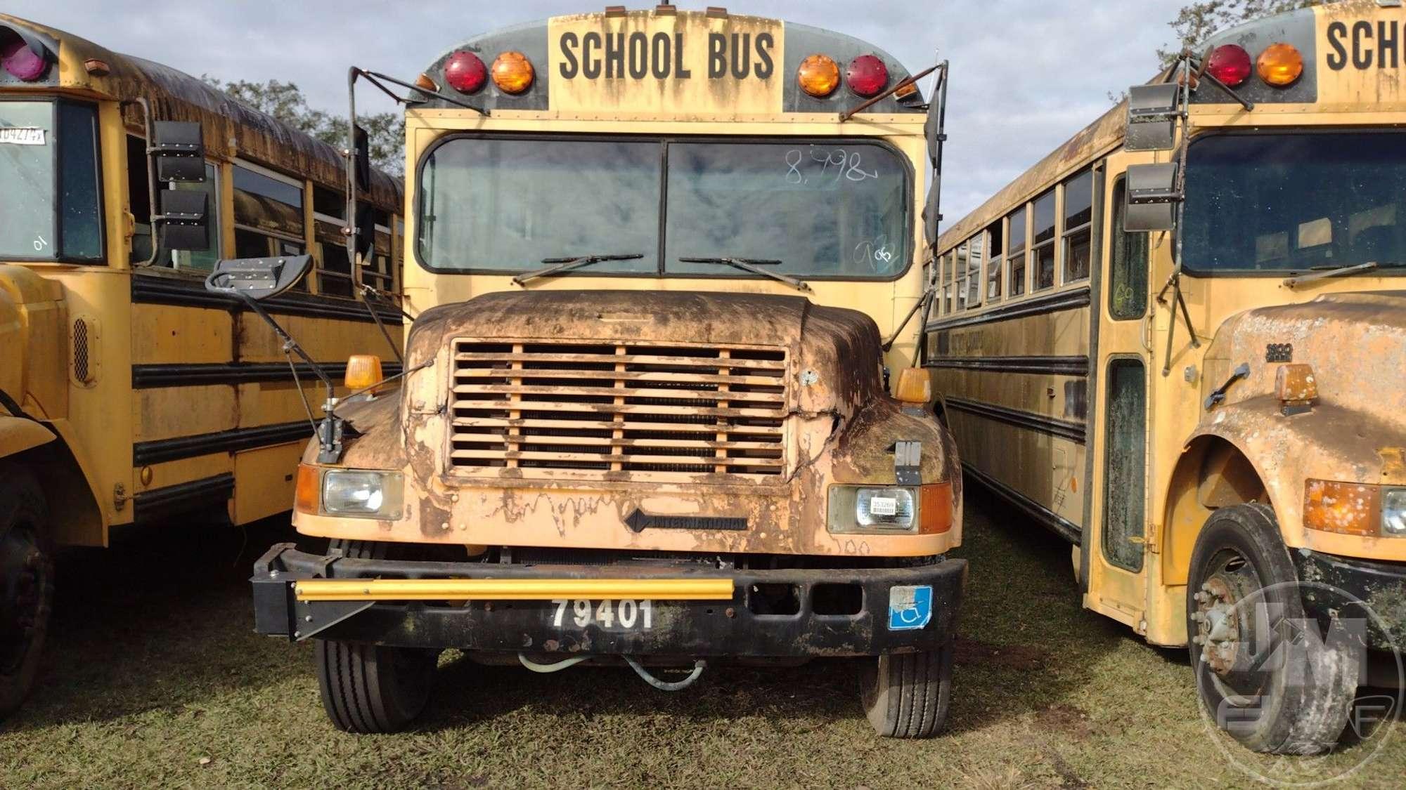 1995 INTERNATIONAL 3800 VIN: 1HVBBABNXSH606115 S/A SCHOOL BUS