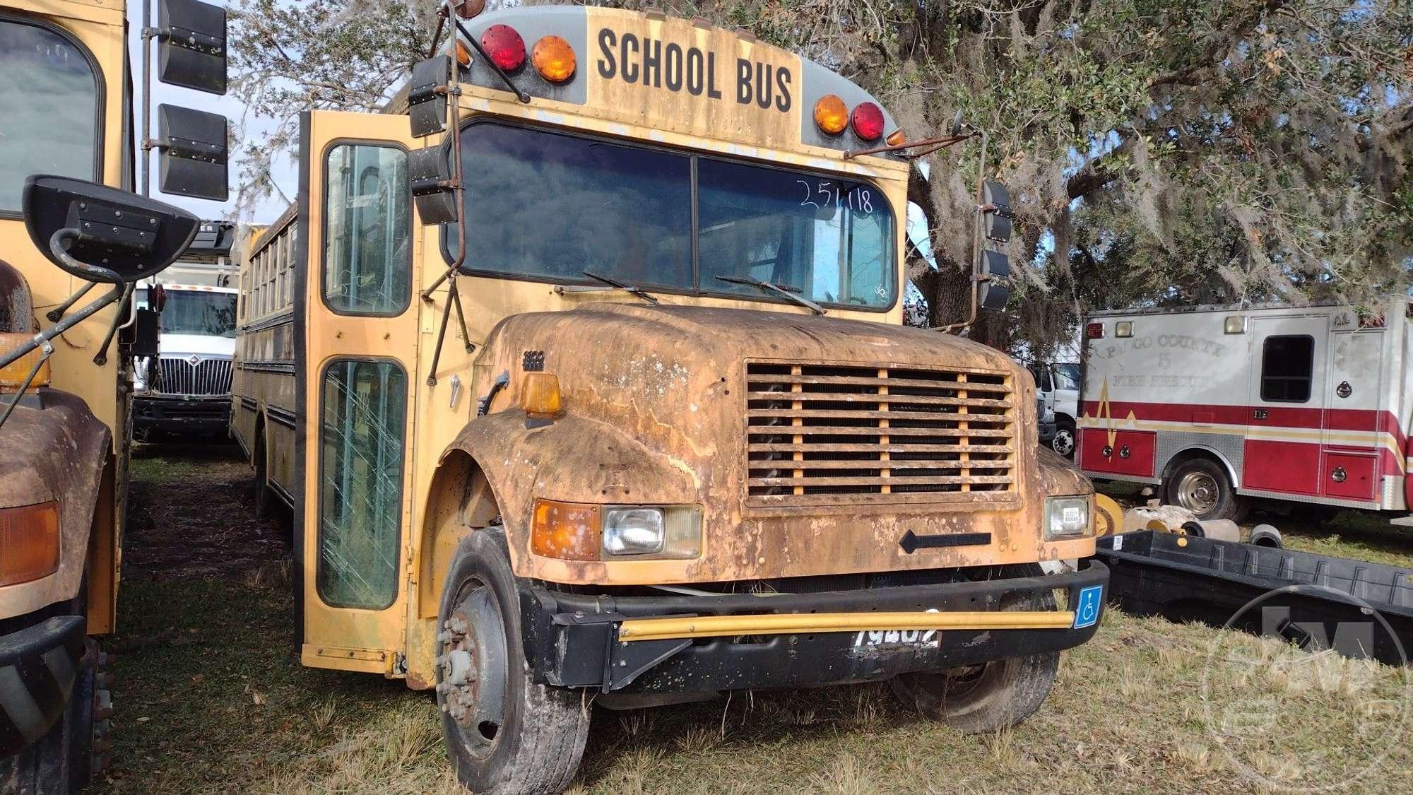 1995 INTERNATIONAL 3800 VIN: 1HVBBABN6SH606113 S/A SCHOOL BUS