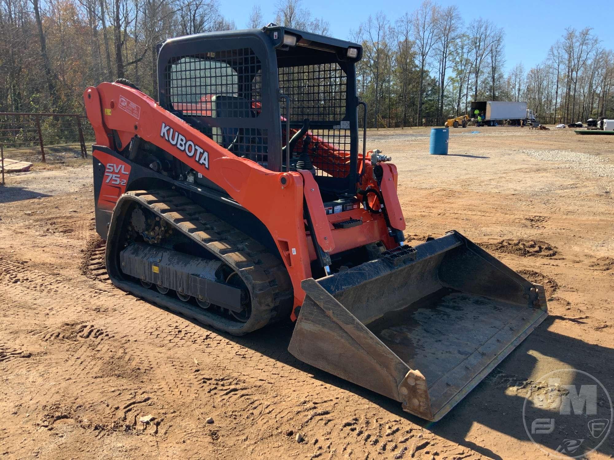 2020 KUBOTA MODEL SVL75-2 MULTI TERRAIN LOADER SN: KBCZO52CEL1C49236 CANOPY