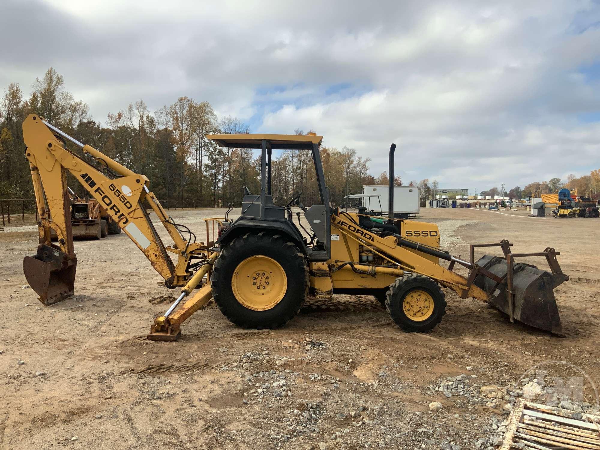 1996 FORD 555D 4X4 LOADER BACKHOE SN: A349246