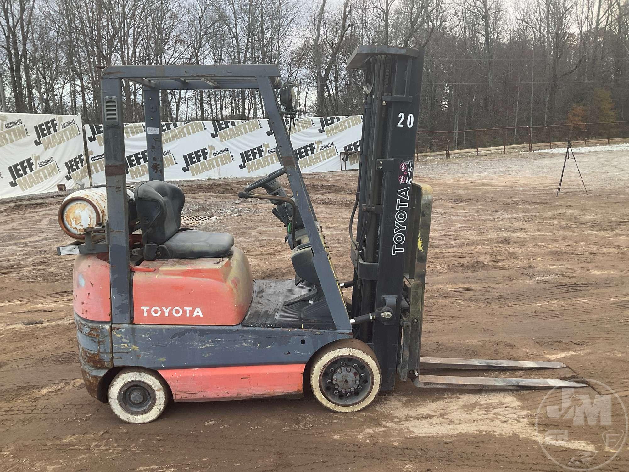 TOYOTA 42-6FGCU15 CUSHION TIRE FORKLIFT SN: 66127