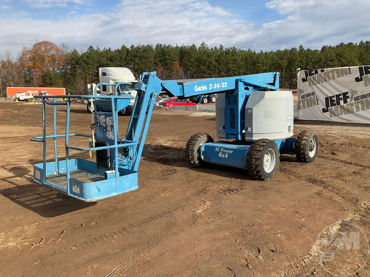 1999 GENIE Z-34/22 4X4 34' ARTICULATED BOOM LIFT SN: 1641