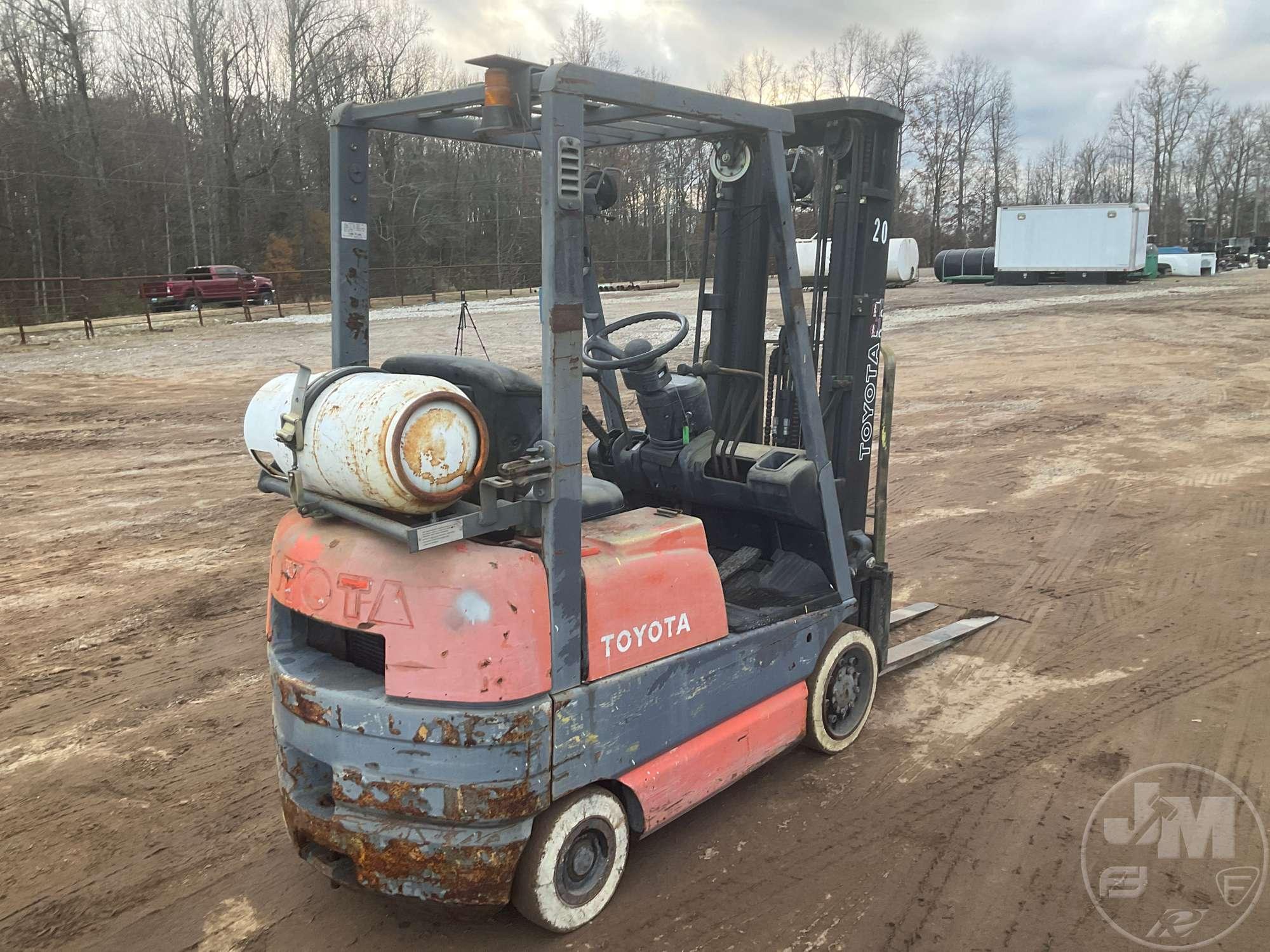 TOYOTA 42-6FGCU15 CUSHION TIRE FORKLIFT SN: 66127