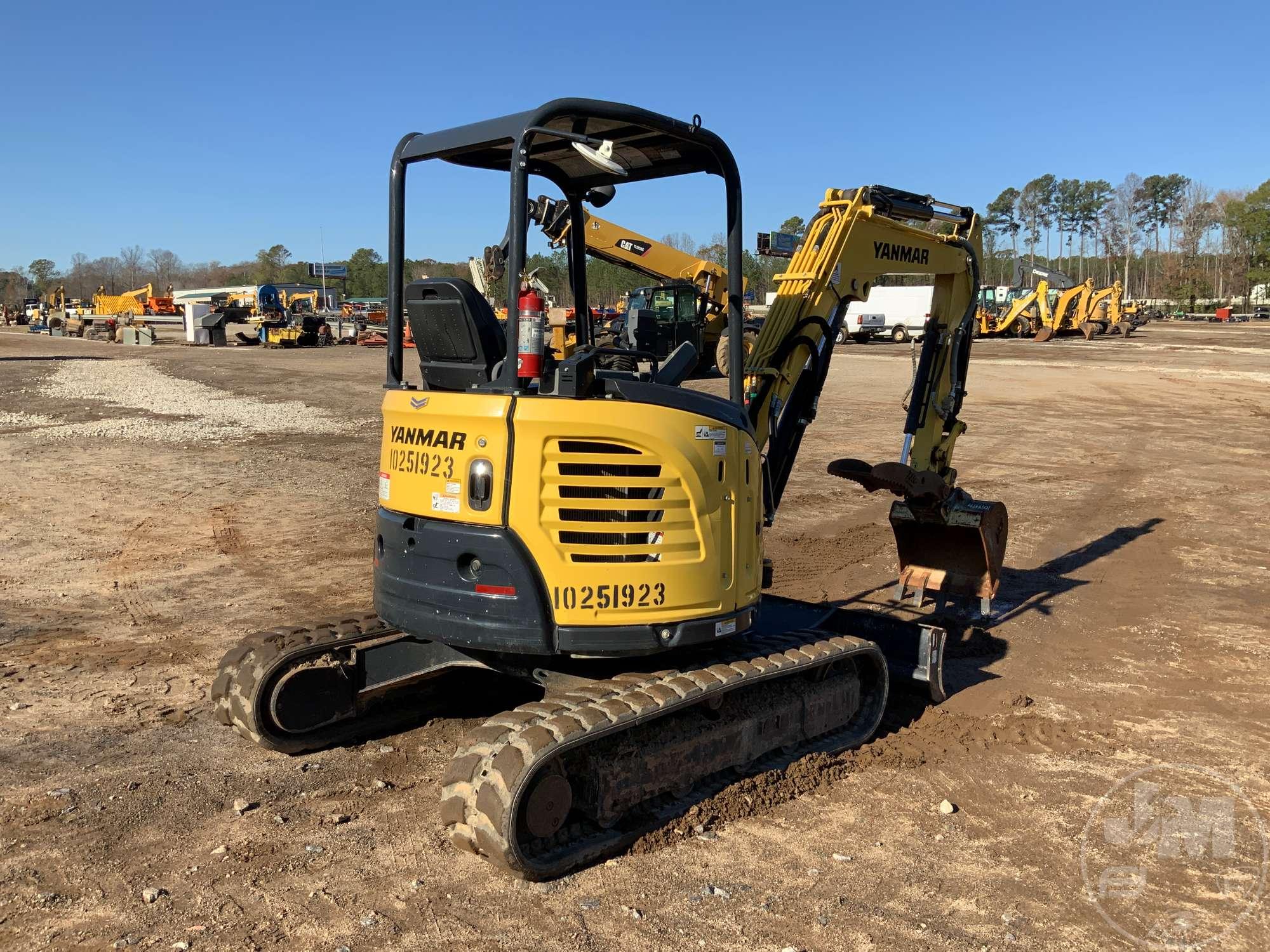 2018 YANMAR VIO35 MINI EXCAVATOR SN: AH108