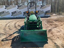 2017 JOHN DEERE 1025R 4X4 TRACTOR W/ LOADER SN: 1LV1025RTHH133741