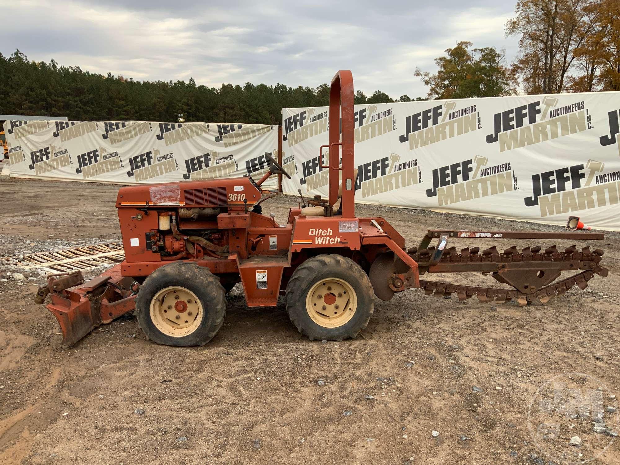 2004 DITCH WITCH 3610DD TRENCHER SN: 3Y0273