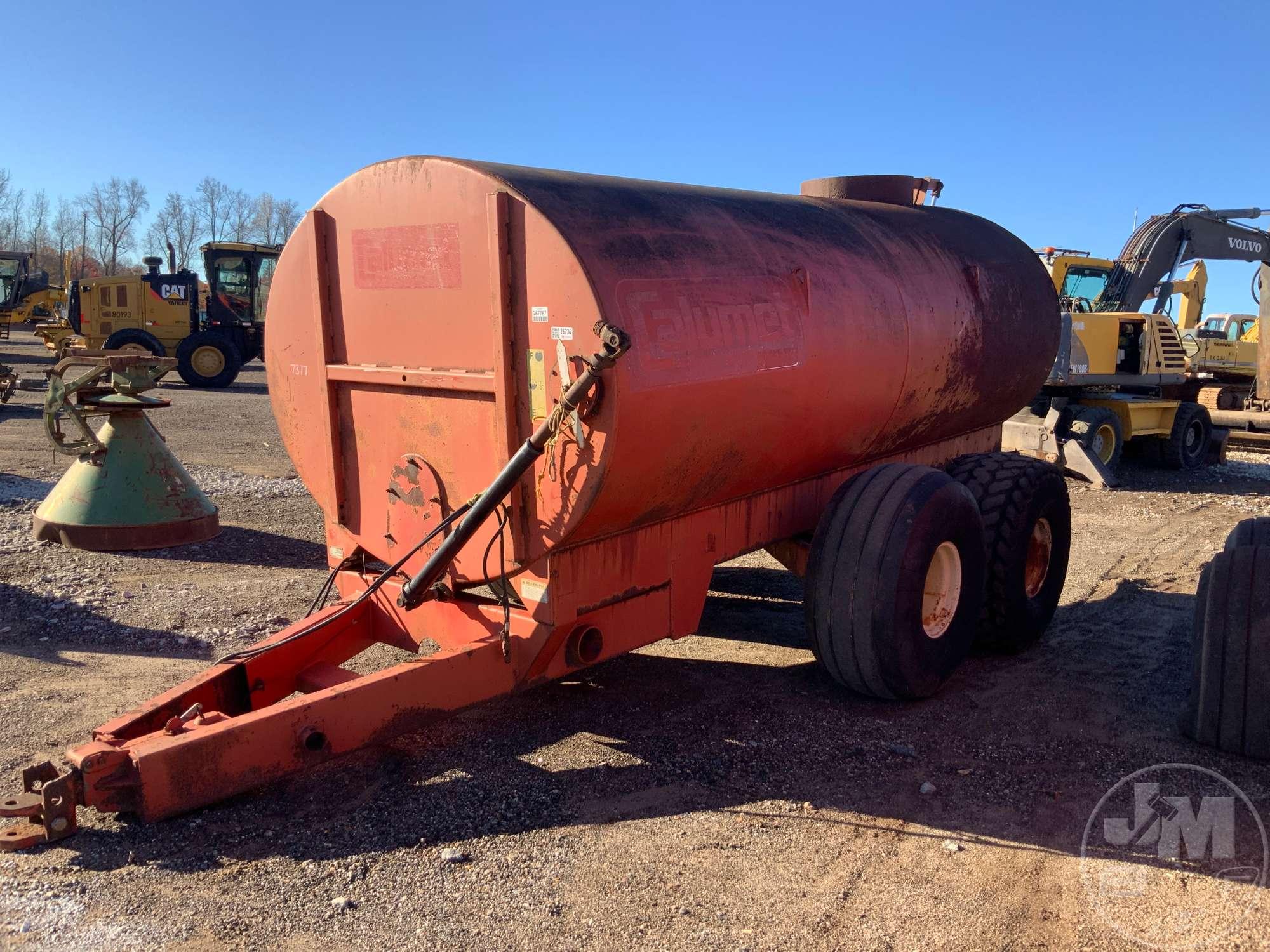 CALUMET CORP MANURE HANDLING,MODEL-S 3250 SN-10611. PULL TYPE T/A