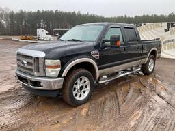 2008 FORD F-250 LARIAT SUPER DUTY  CREW CAB 4X4 3/4 TON PICKUP VIN: 1FTSW21R48ED24597