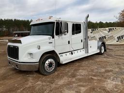 2001 FREIGHTLINER FL60 VIN: 1FV6GJBC11HH08125 CREW CAB FLATBED TRUCK