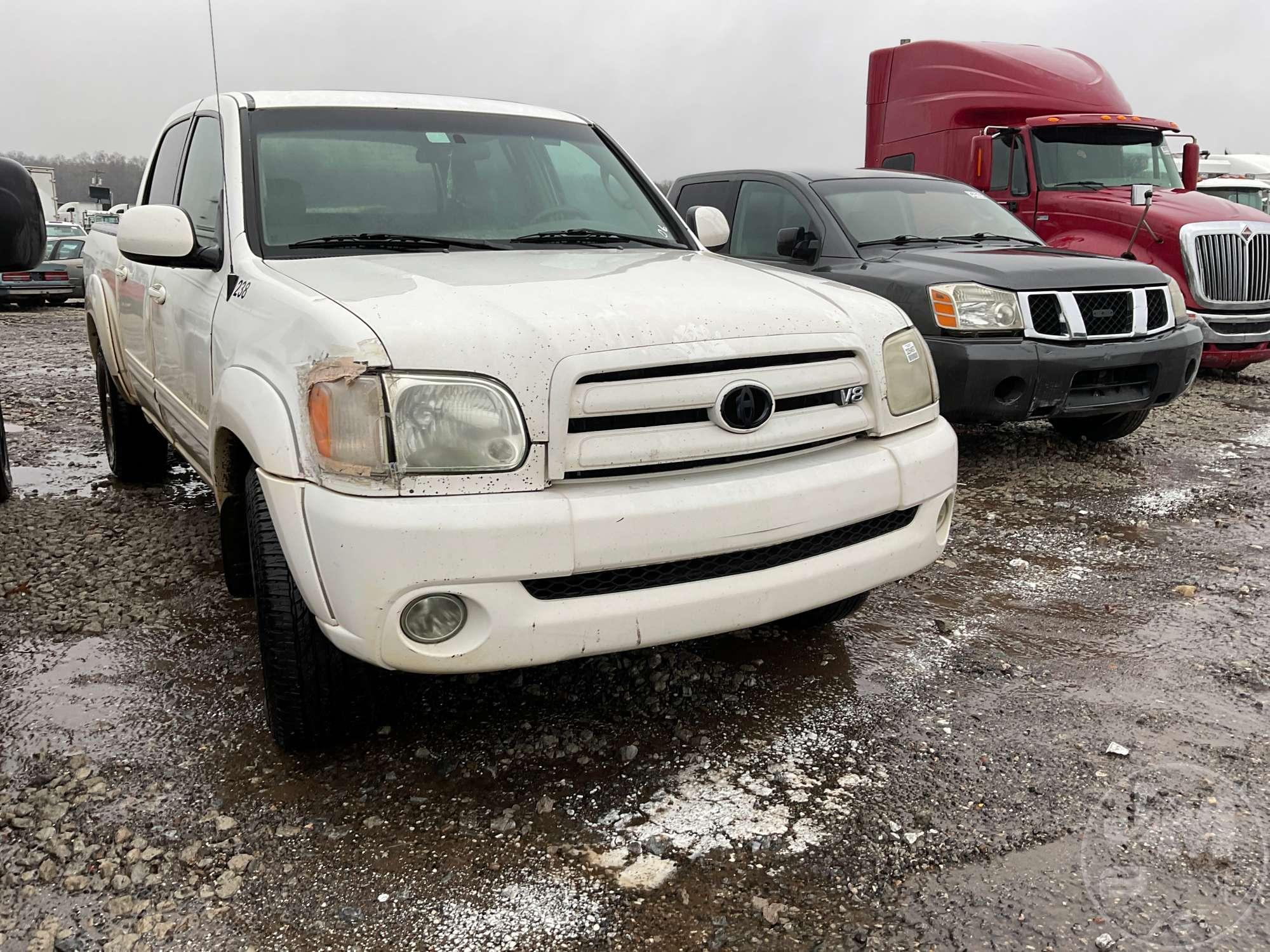 2006 TOYOTA TUNDRA VIN: 5TBDT48186S521253 CREW CAB PICKUP