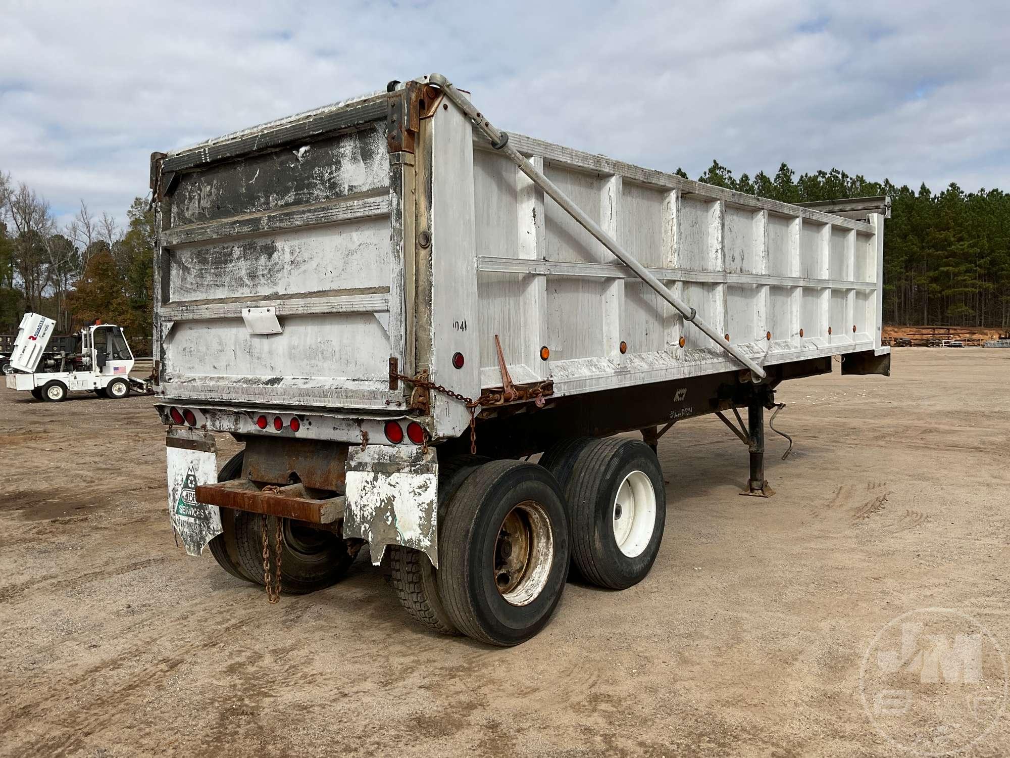 2006 WARREN WRDT2828-2AS 26' ALUMINUM  DUMP TRAILER VIN: 1W9AC45266P347535