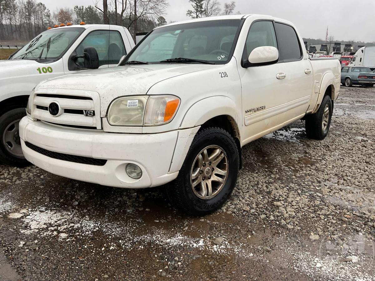 2006 TOYOTA TUNDRA VIN: 5TBDT48186S521253 CREW CAB PICKUP