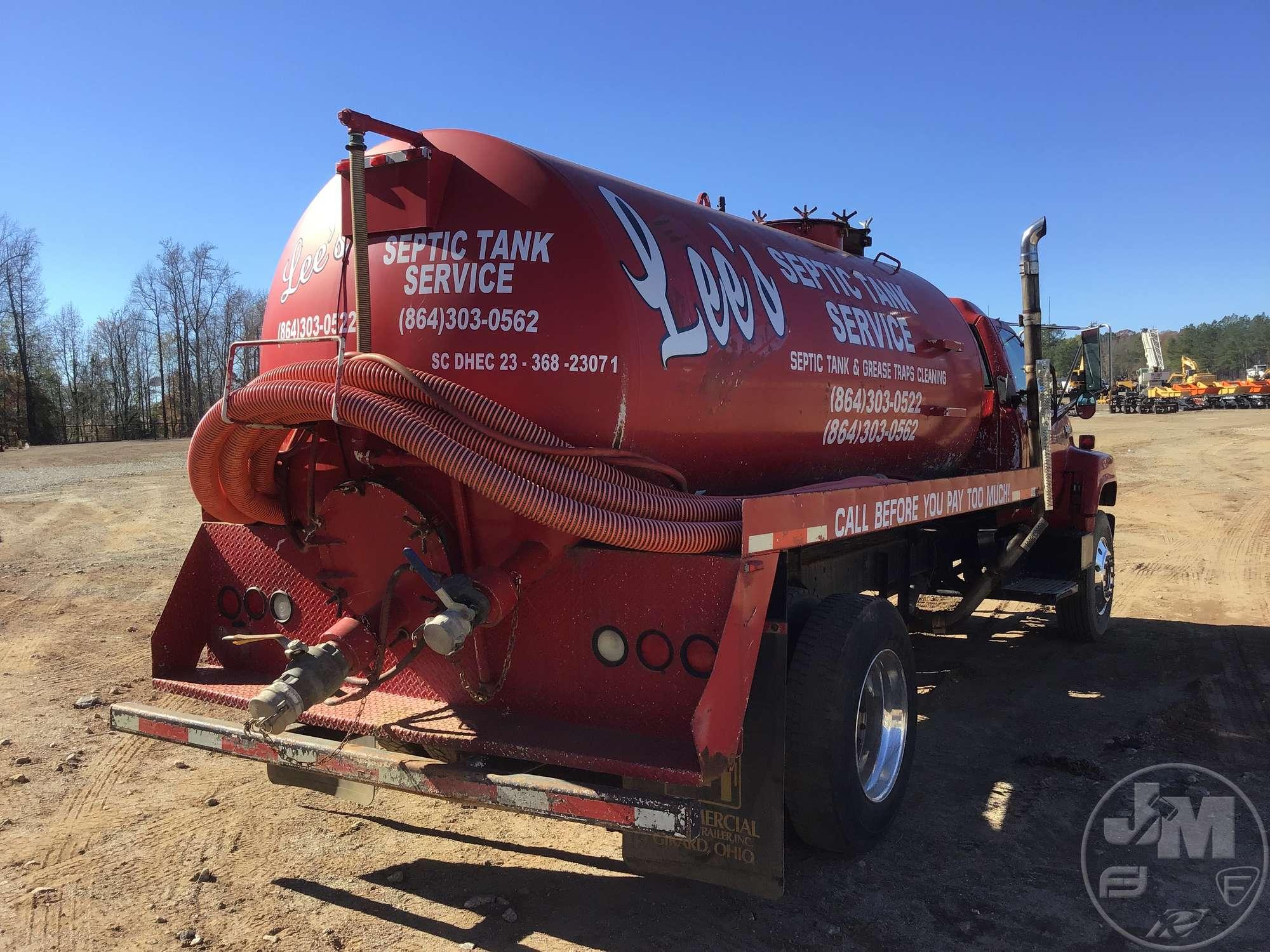 1993 GMC C7 VIN: 1GDM7H1J1PJ519626 S/A SEWER TRUCK