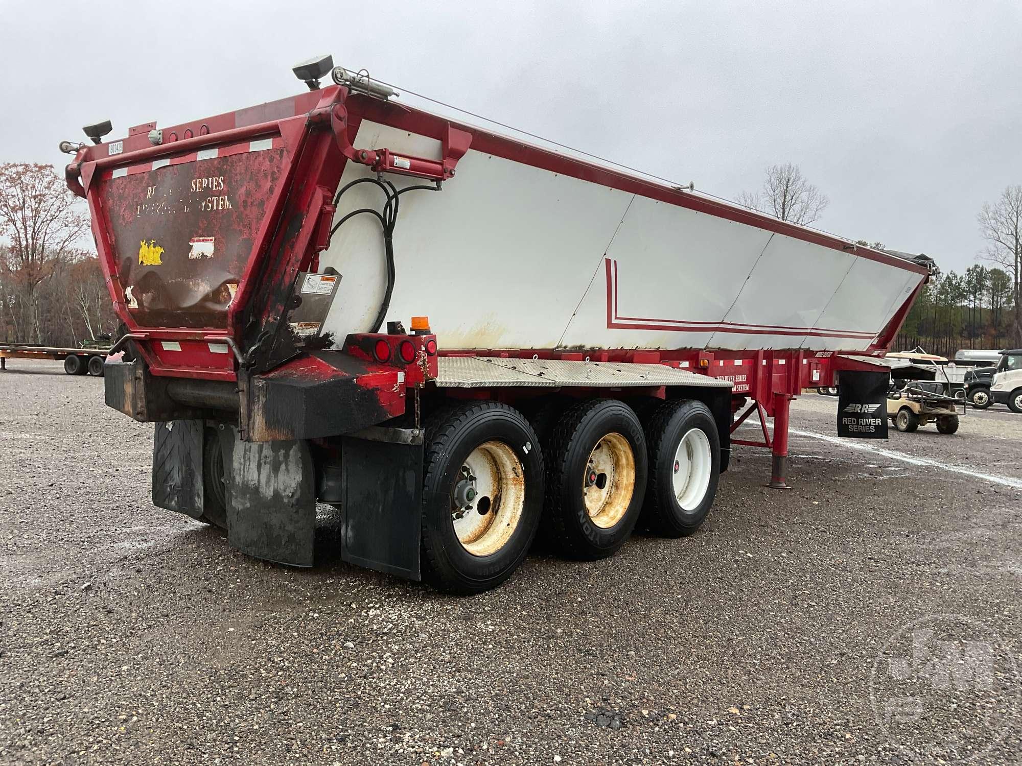 2005 TRAIL KING OLB332 LIVE BOTTOM 32' STEEL  DUMP TRAILER VIN: 1TKLC37365W031109