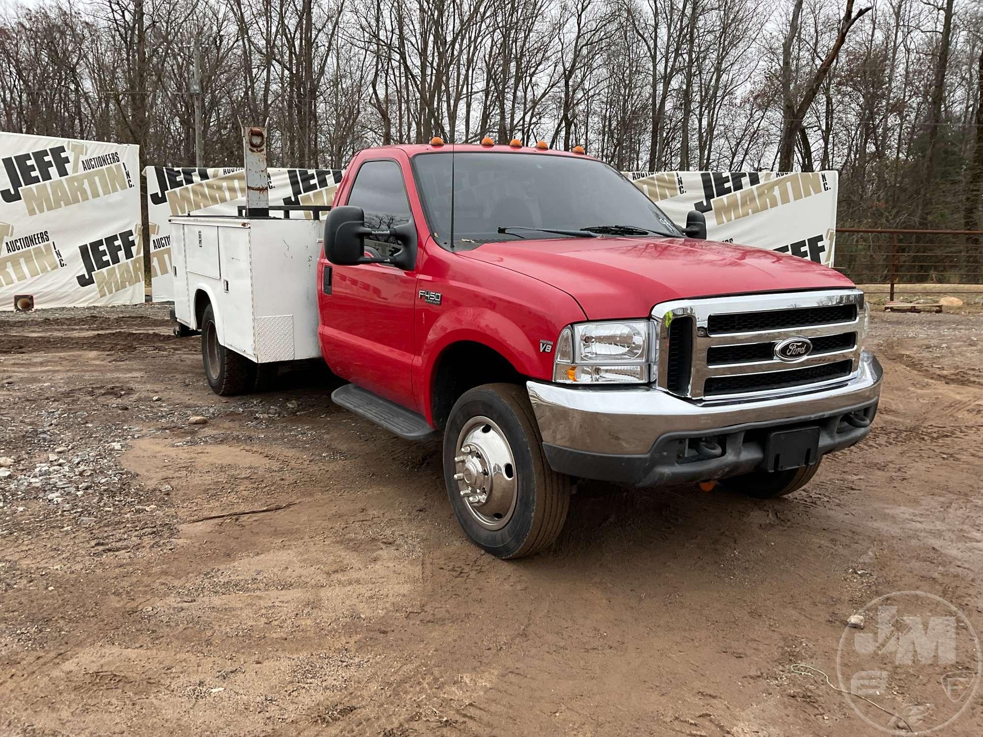 1999 FORD F-450 SUPER DUTY S/A UTILITY TRUCK VIN: 1FDXF46F9XEB63884