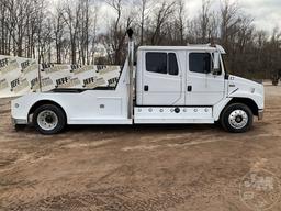 2001 FREIGHTLINER FL60 VIN: 1FV6GJBC11HH08125 CREW CAB FLATBED TRUCK