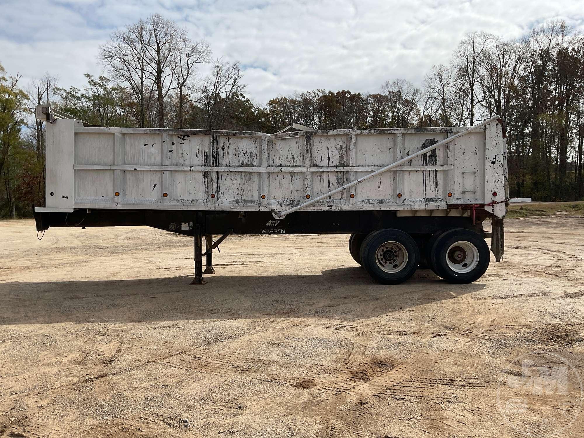 2006 WARREN WRDT2828-2AS 26' ALUMINUM  DUMP TRAILER VIN: 1W9AC45266P347535