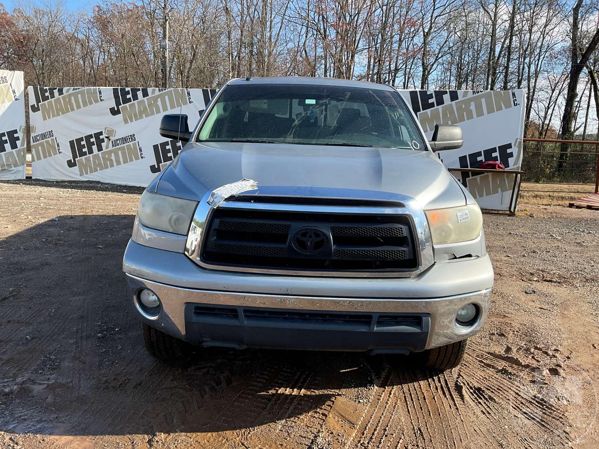 2010 TOYOTA TUNDRA DOUBLE CAB PICKUP VIN: 5TFRY5F13AX078956