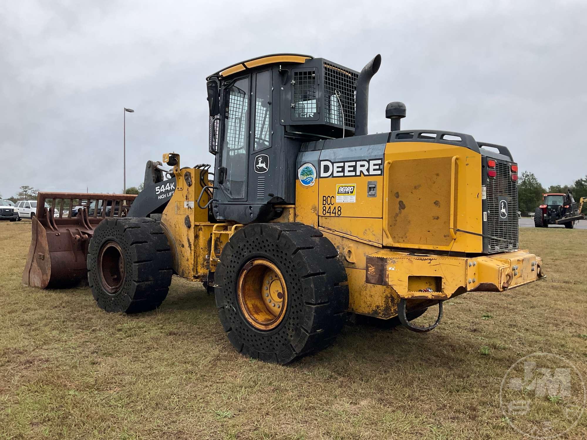 2015 DEERE 544K WHEEL LOADER SN: 1DW544KHVFE667307