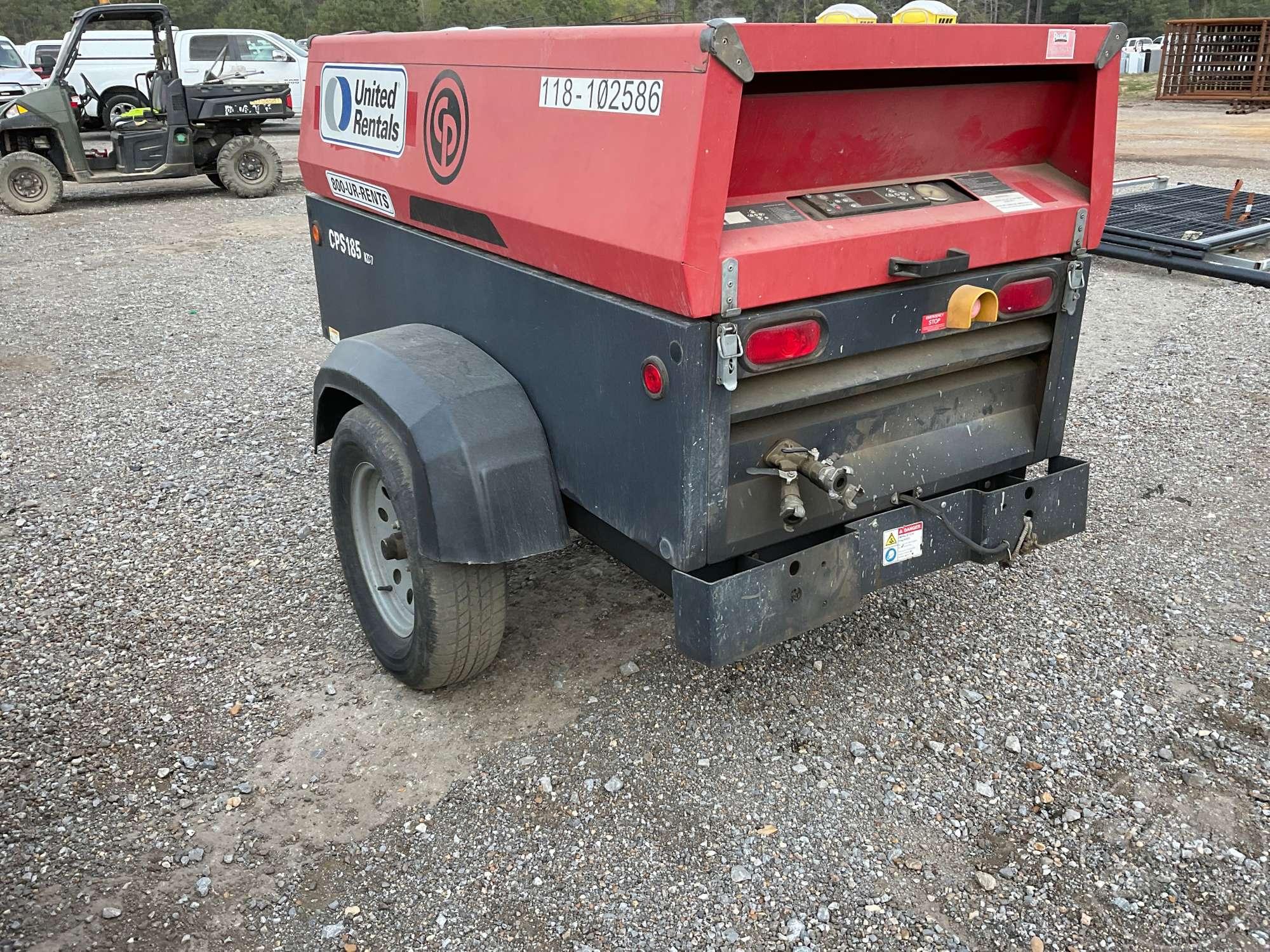 ATLAS COPCO CPS185 PORTABLE AIR COMPRESSOR SN: H0P055817