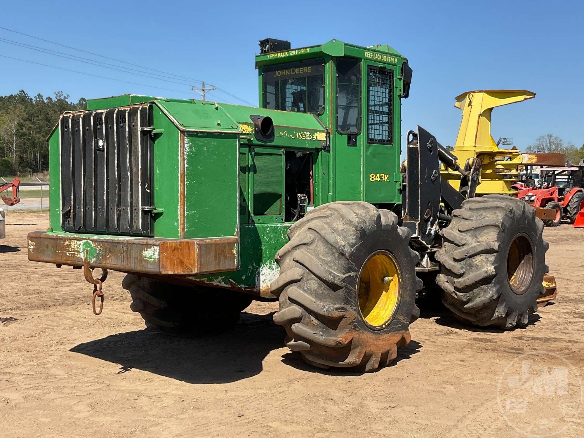 2012 JOHN DEERE 843K FELLER BUNCHER