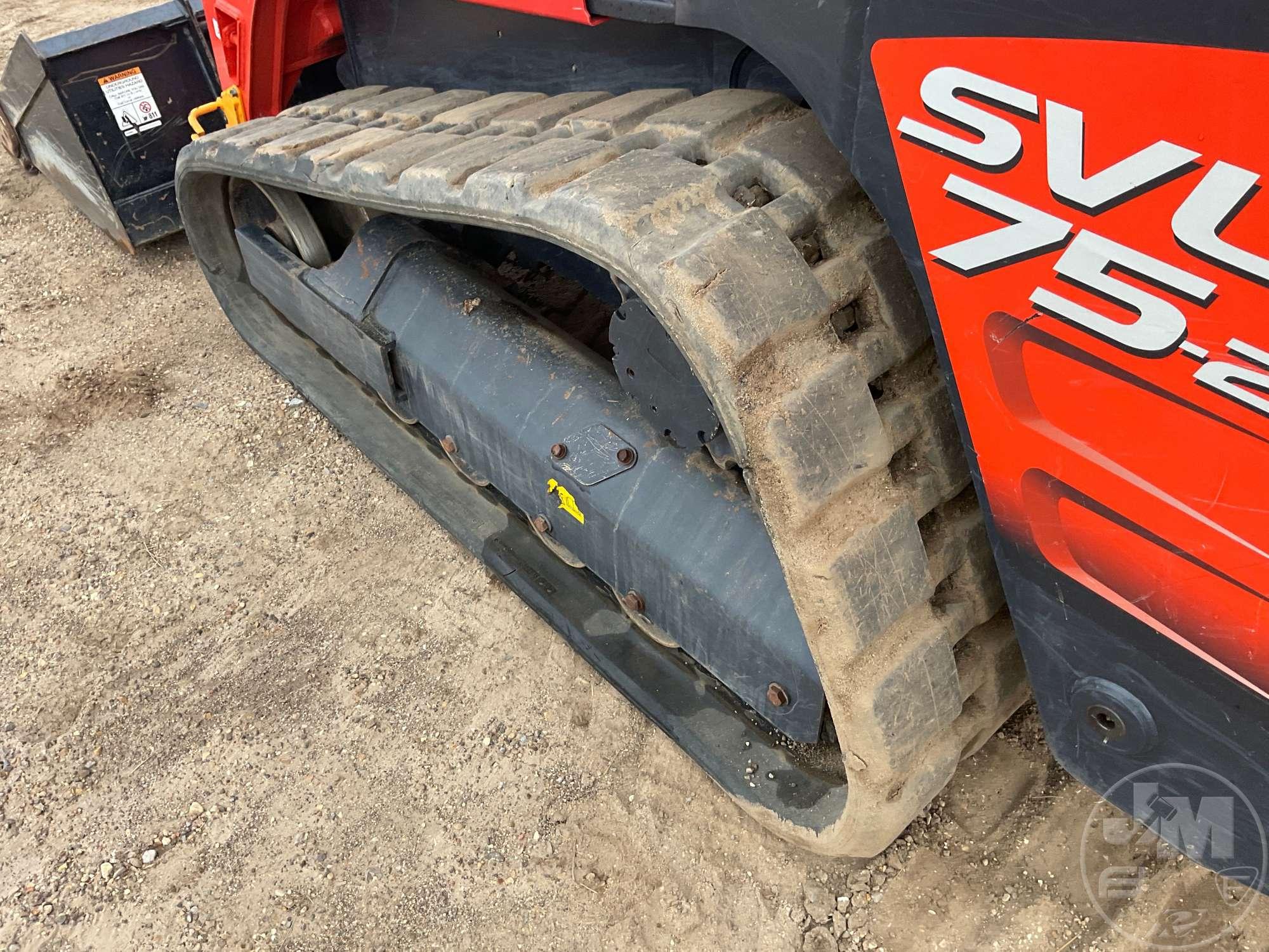 2020 KUBOTA MODEL SVL75-2HFWC MULTI TERRAIN LOADER SN: KBCZ052CVL1A47619 CAB