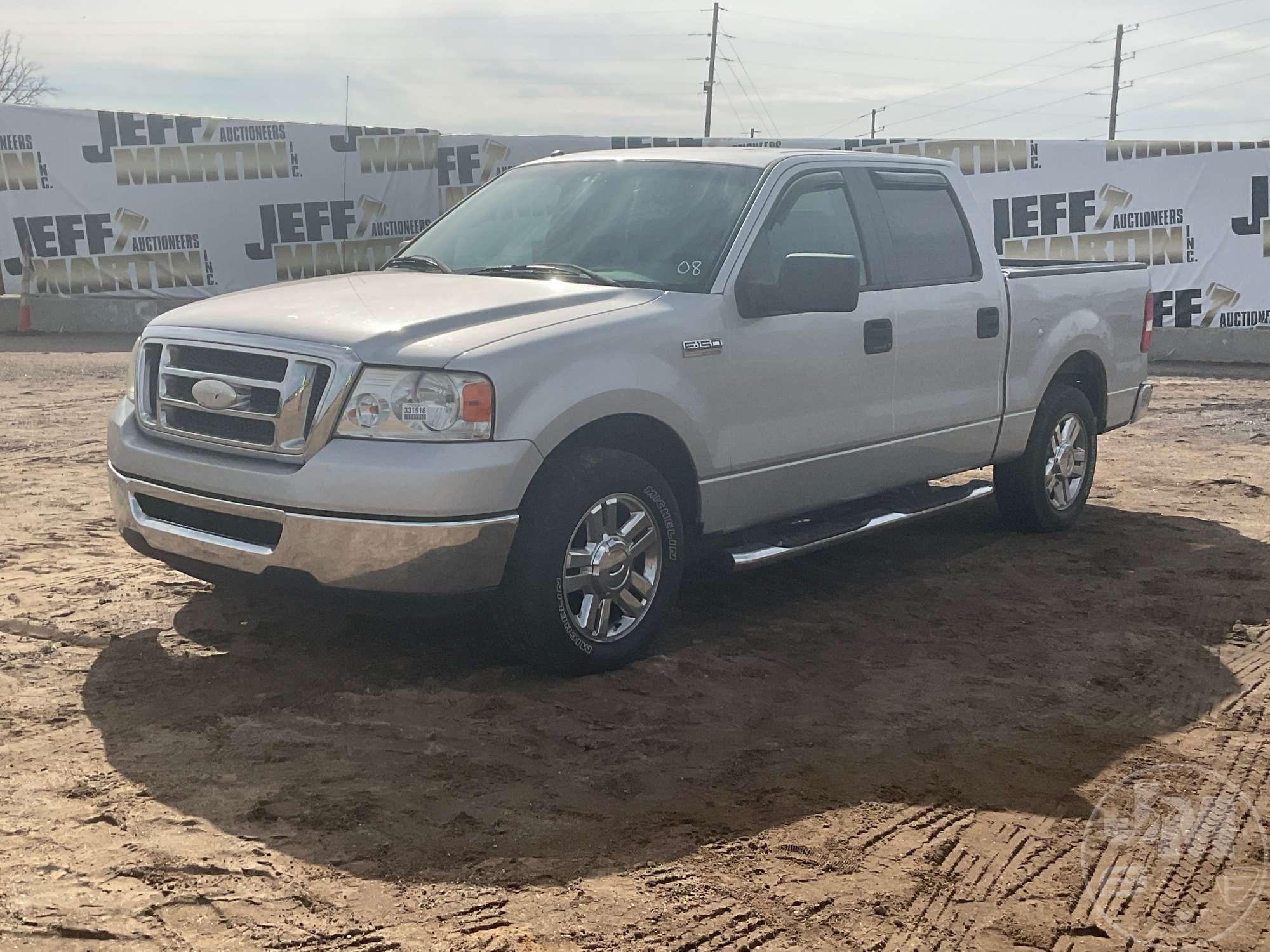 2008 FORD F-150 XLT CREW CAB PICKUP VIN: 1FTRW12W28FB56840