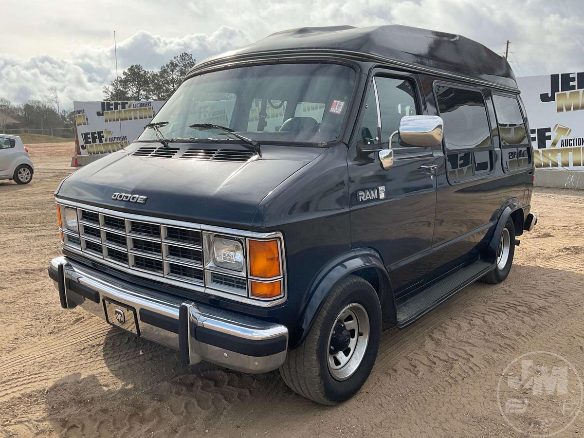 1990 DODGE RAM VAN VIN: 2B6GB11X2LK767673 2WD PASSENGER VAN