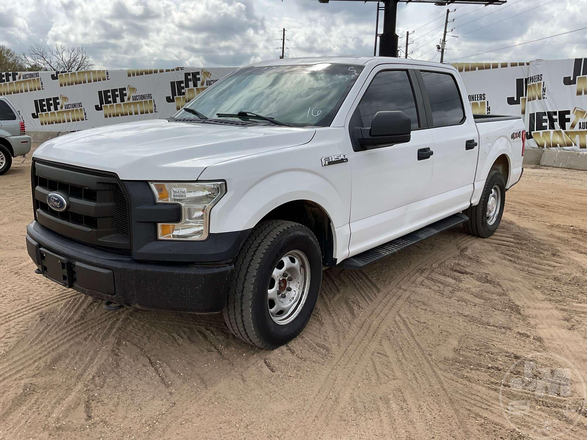 2016 FORD F-150 XL CREW CAB 4X4 PICKUP VIN: 1FTEW1EF1GKD41171