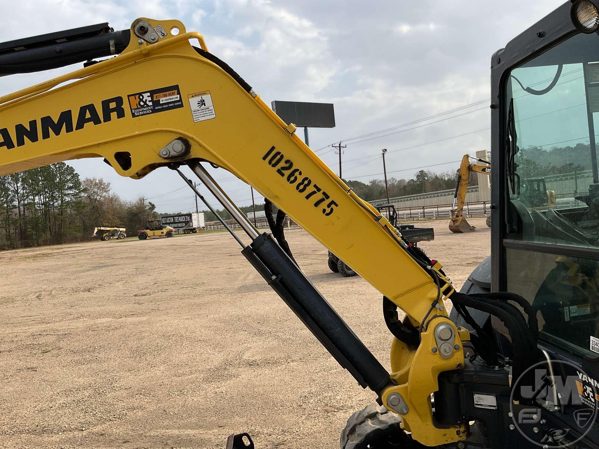 2019 YANMAR VIO50-6A MINI EXCAVATOR SN: 60404