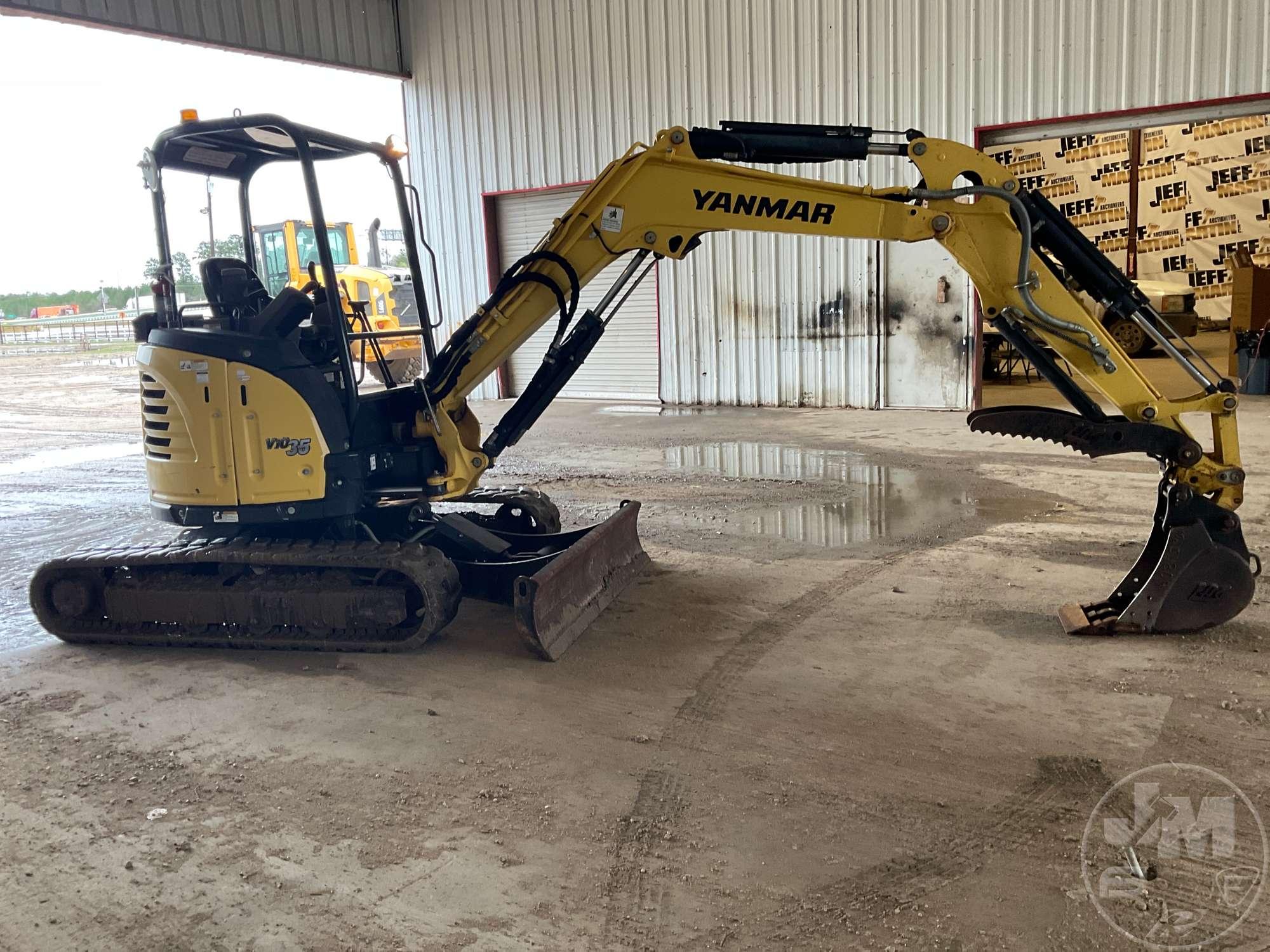 2018 YANMAR VIO35-6A MINI EXCAVATOR SN: AH141