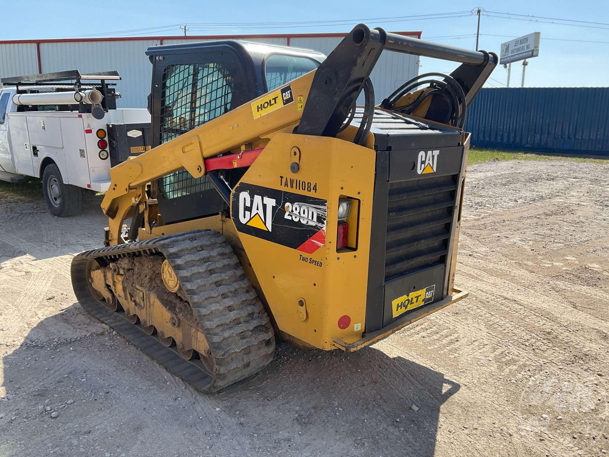 2018 CATERPILLAR MODEL 289D MULTI TERRAIN LOADER SN: CAT0289DLTAW11084