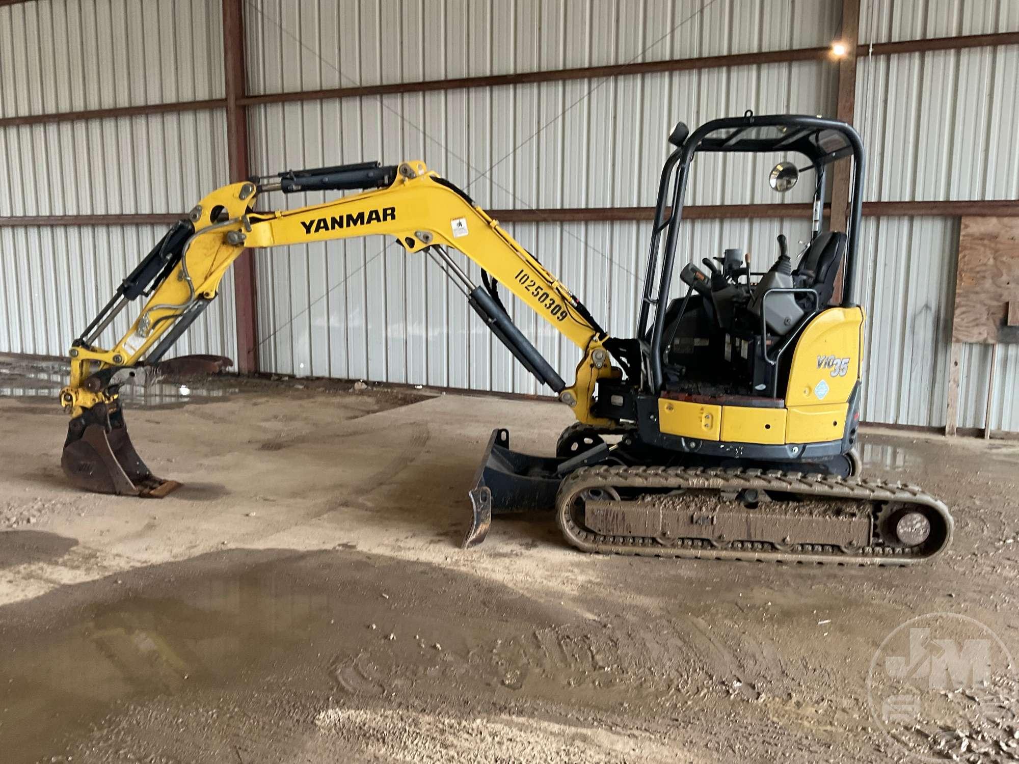 2018 YANMAR VIO35-6A MINI EXCAVATOR SN: AH141