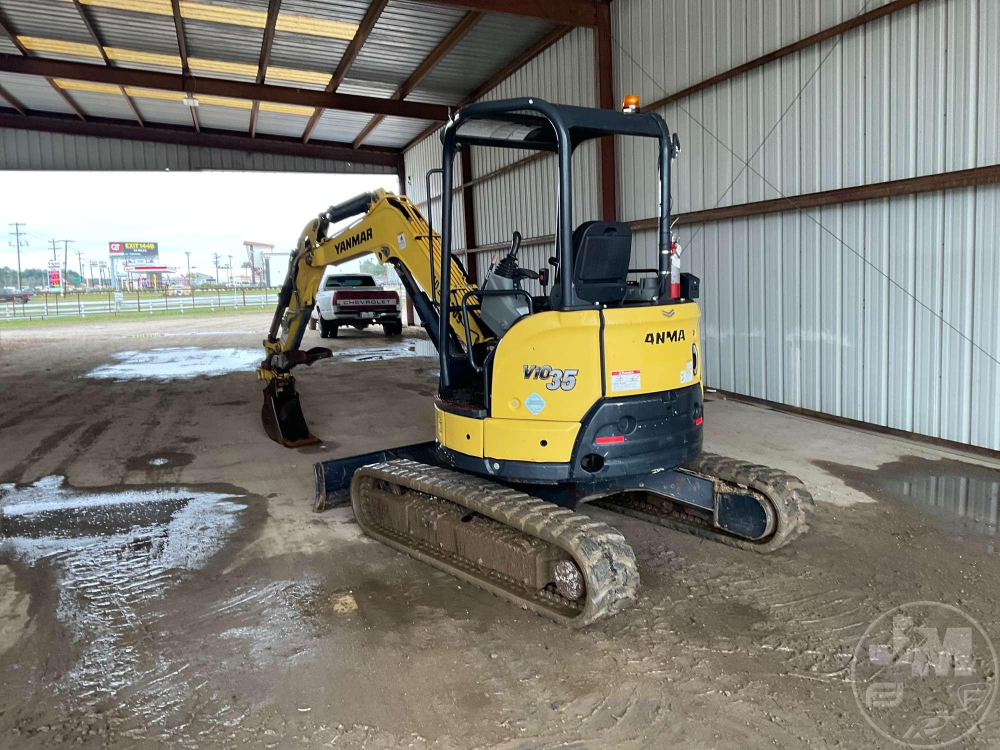 2018 YANMAR VIO35-6A MINI EXCAVATOR SN: AH141