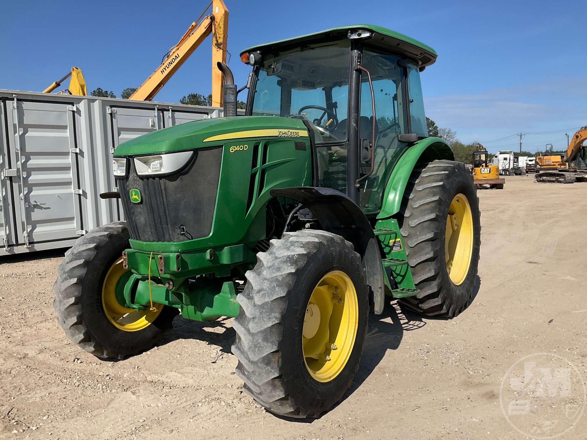 2014 JOHN DEERE 6140D 4X4 TRACTOR SN: 1P06140DVE0060710