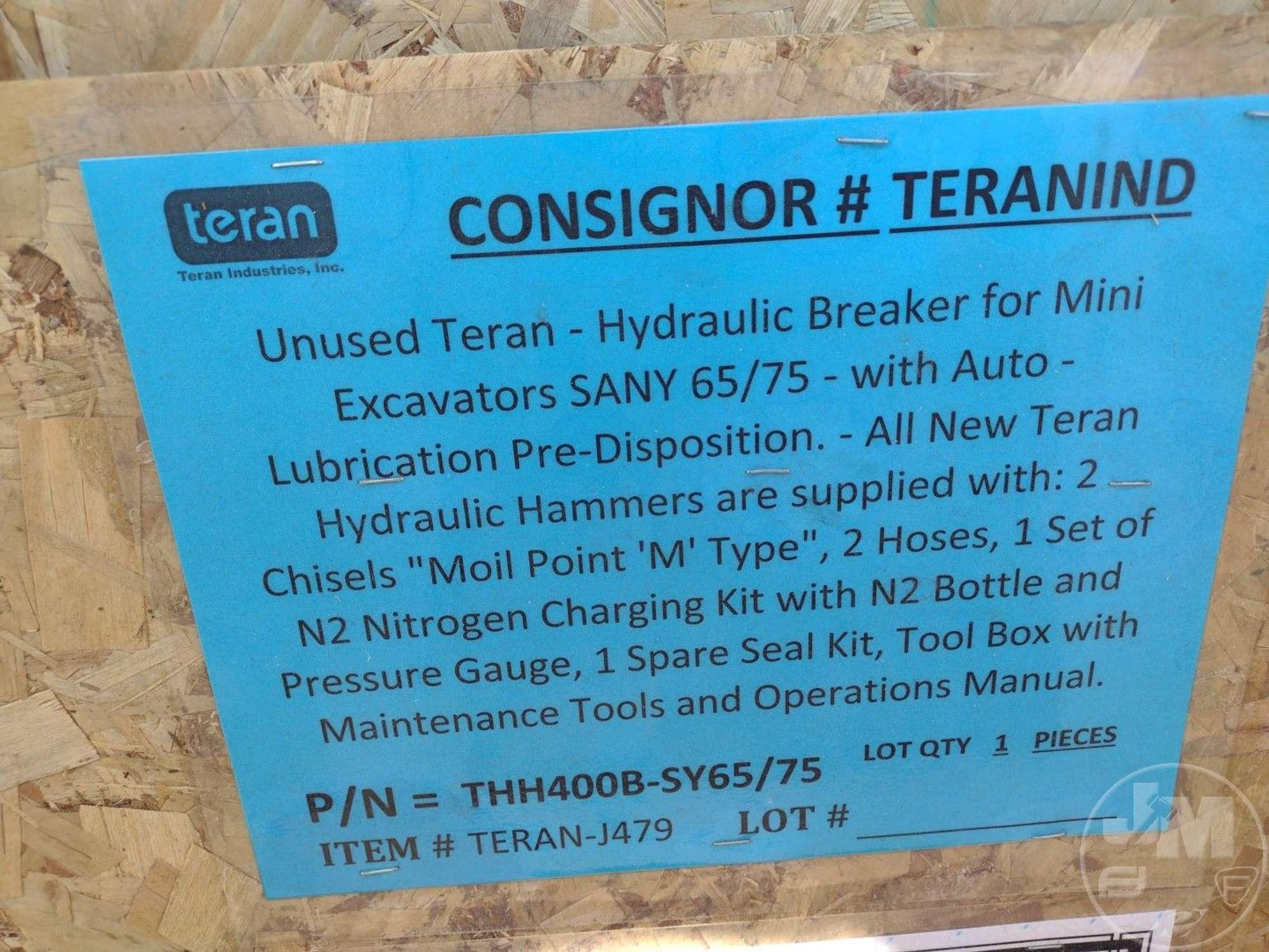 (UNUSED) TERAN THH400B-SY65/75 HYDRAULIC BRAKER