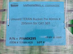 (UNUSED) TERAN PIN40X295 QTY OF (10) BUCKET PINS