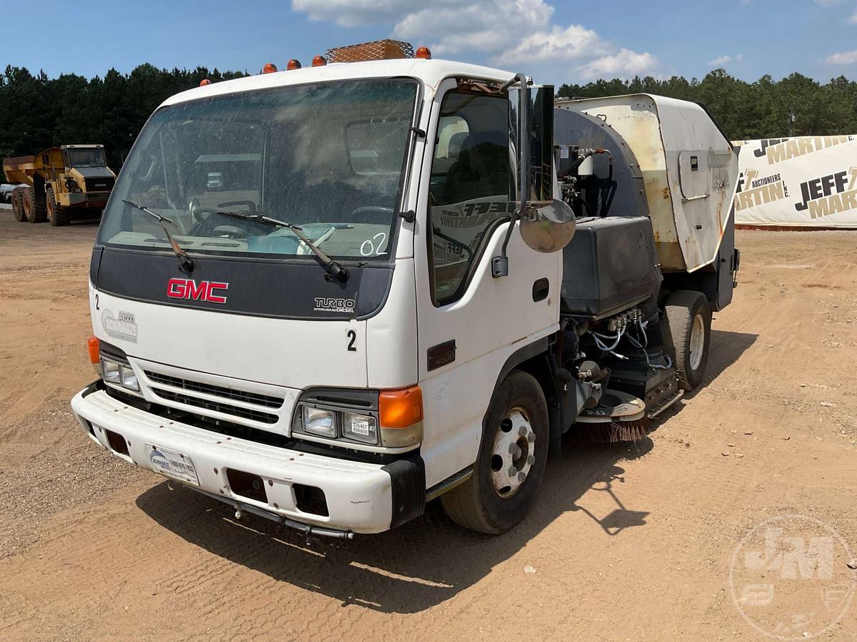 2002 GMC W4500 VIN: J8DC4B14427001322 SINGLE AXLE SWEEPER TRUCK