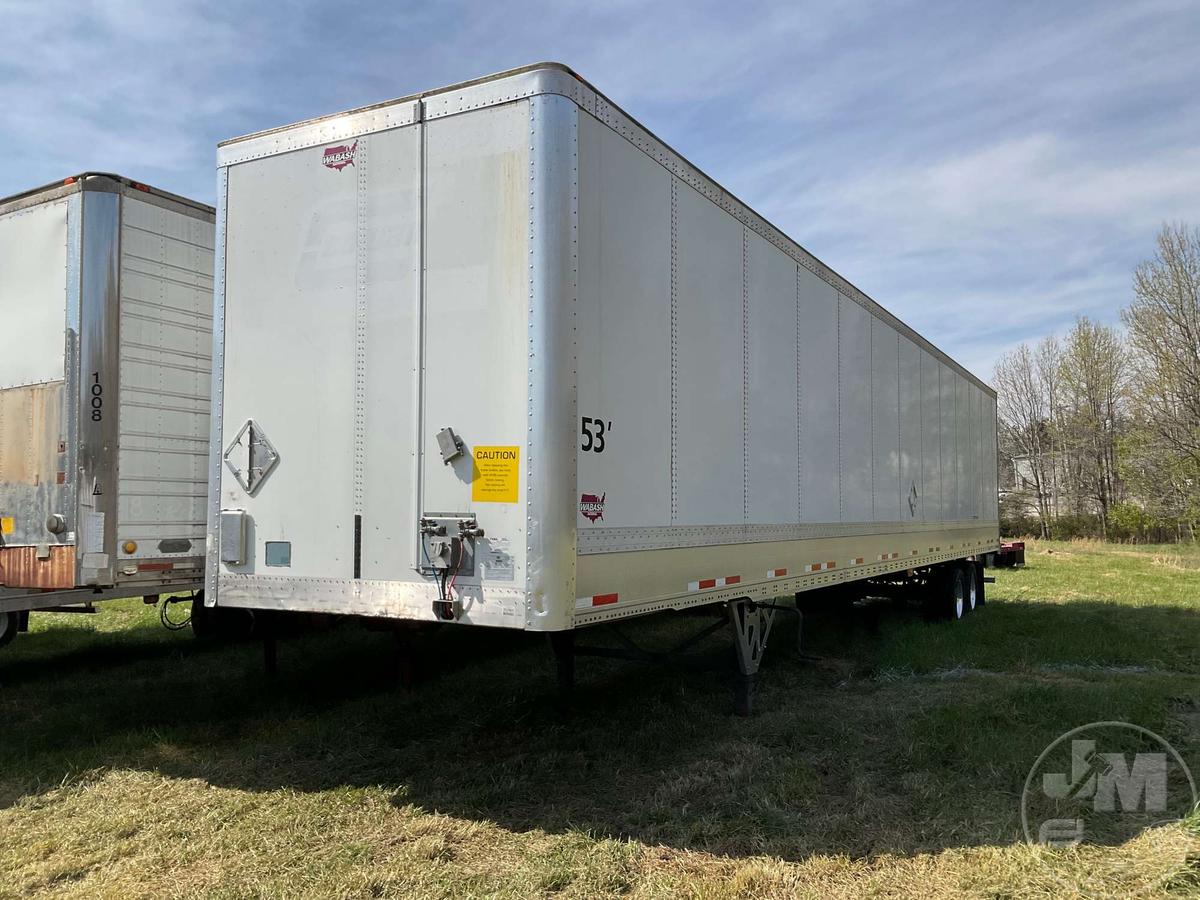 2019 WABASH DRY VAN DURAPLATE 53'X102" VAN TRAILER VIN: 1JJV532D2KL099440