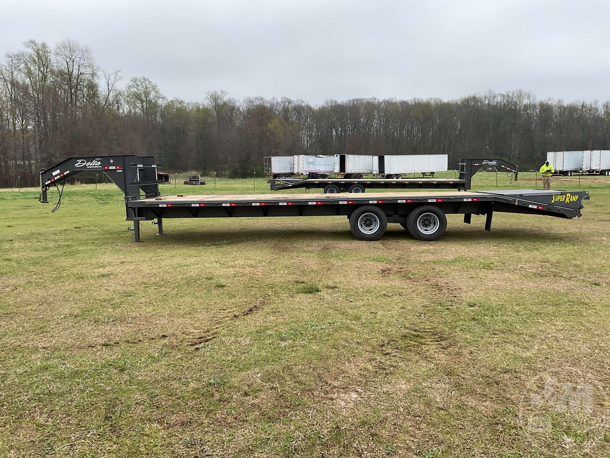 2023 DELTA 210GN 28' FLATBED TRAILER VIN: 4MWGF3029PN061157