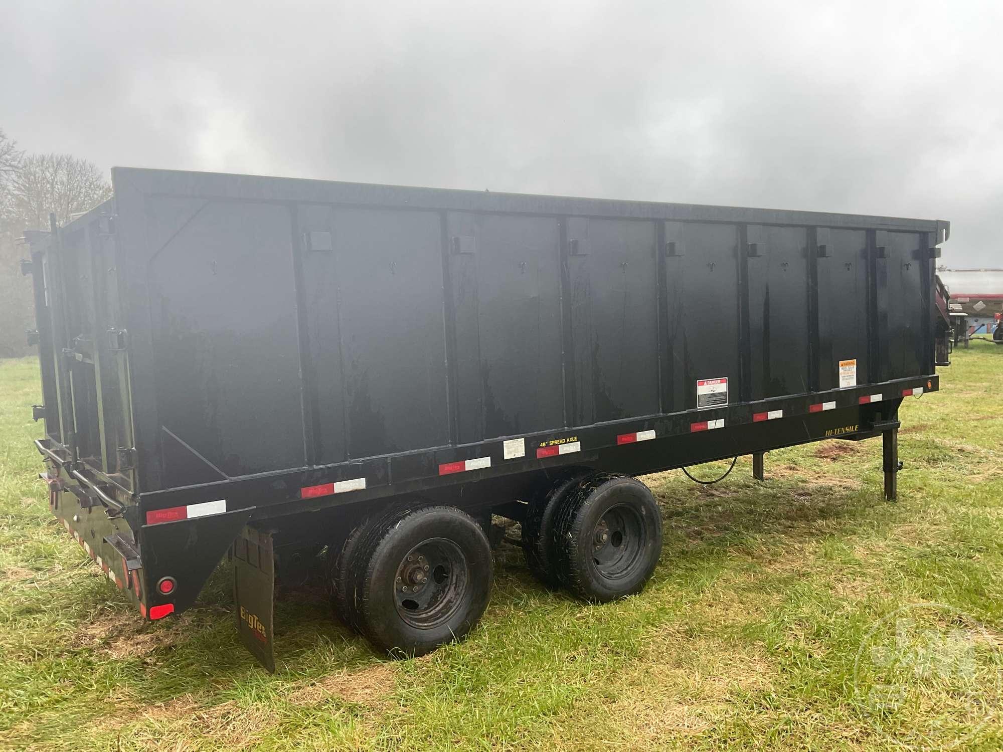 2019 BIG TEX BIG TEX 20' STEEL  DUMP TRAILER VIN: 16VDX2026K2010456