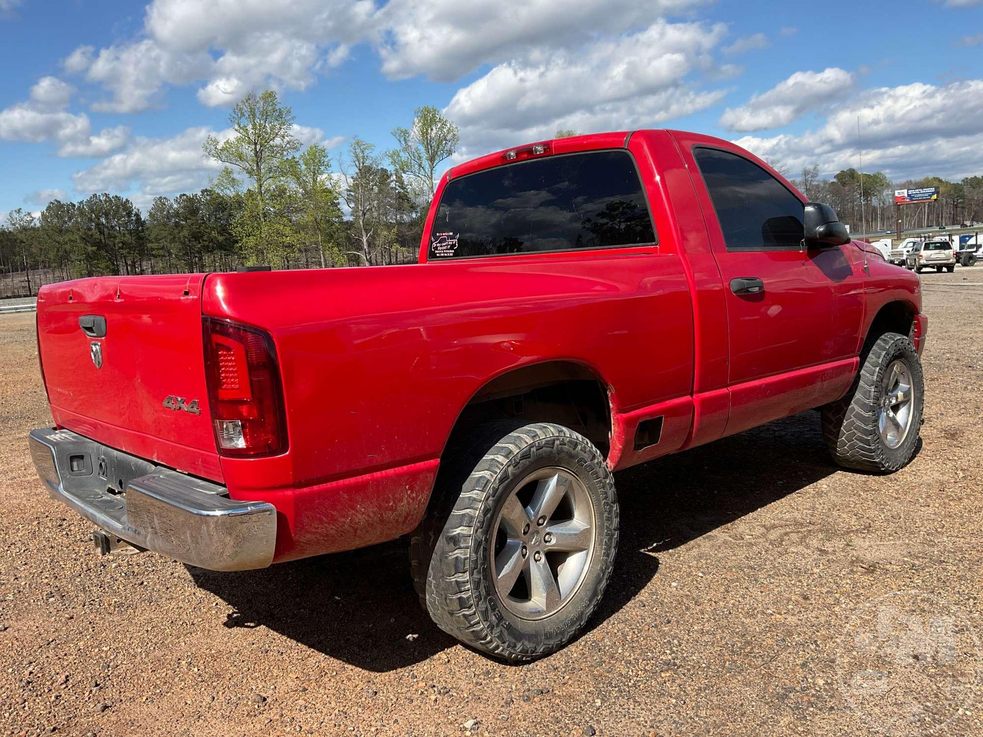 2008 DODGE RAM VIN: 1D7HU16N28J231347 4X4 REGULAR CAB PICKUP